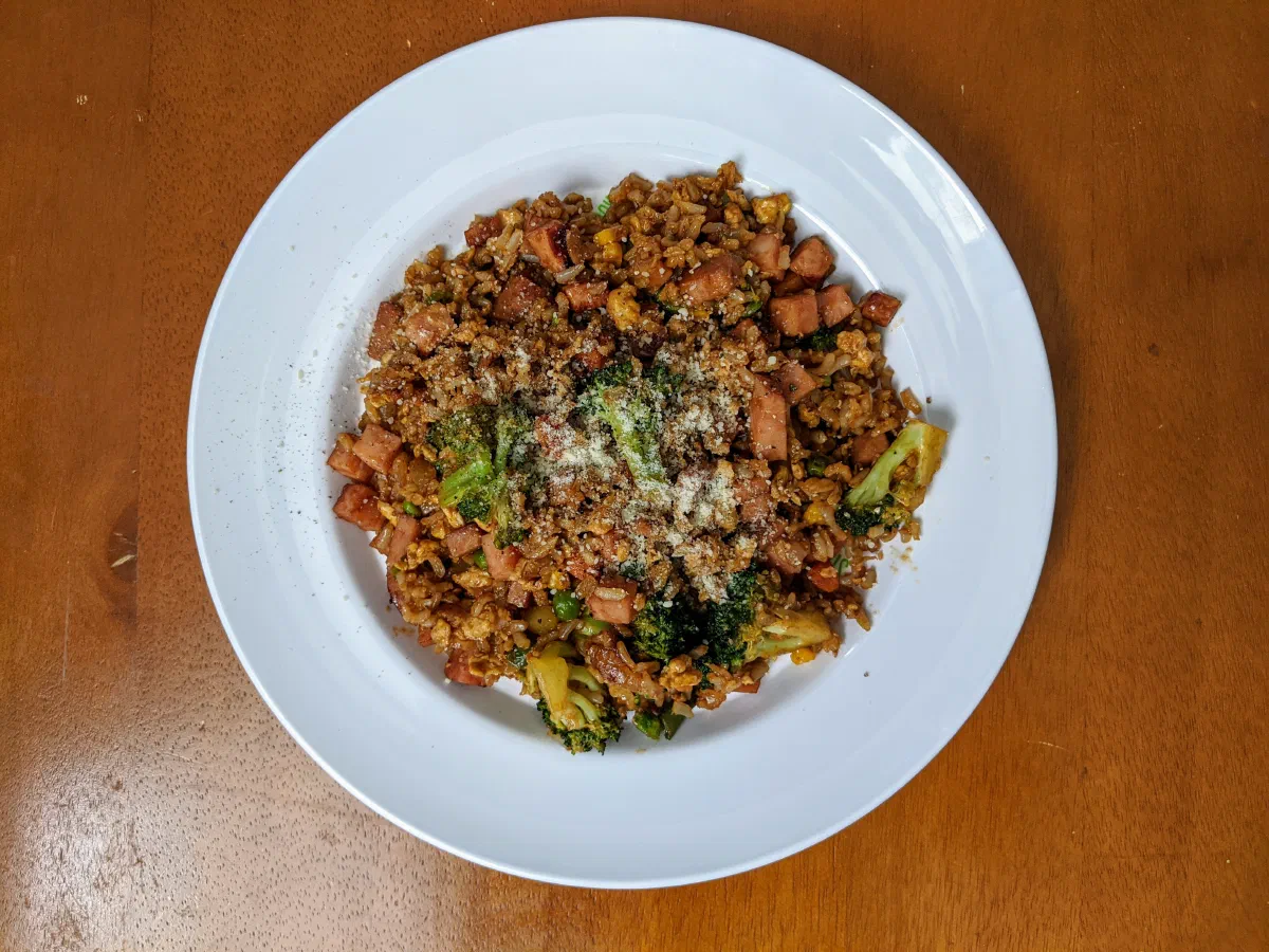 dark sweet soy sauce fried rice