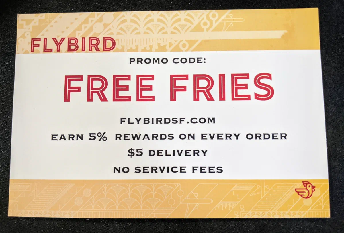 the highlight of my week is getting a coupon for free french fries.